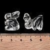 Natural Quartz Crystal Carved Half Hole Beads G-K367-02G-3