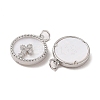 Brass Pendants Pave Shell X-KK-L208-76P-2