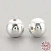 925 Sterling Silver Beads STER-S002-15-6mm-1