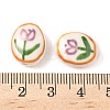Flower Theme Handmade Porcelain Beads LAMP-D303-06A-3