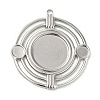 Non-Tarnish 304 Stainless Steel Pendant Cabochon Settings LS-STAS-K263-44P-1