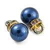 (Defective Closeout Sale: Ring Dyed)ABS Plastic Imitation Pearl Charms KY-XCP0001-25G-04-2