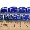 Blue Tibetan Style dZi Beads Strands TDZI-NH0001-C07-01-5
