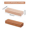 8Pcs 2 Color Wooden Card Holders Base AJEW-GA0003-66-2
