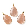 Natural Sunstone Pendants G-U002-01G-E-1