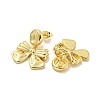 Bowknot Rack Plated Brass Stud Earrings for Women EJEW-Z051-03G-2