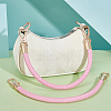 Imitation Leather Braided Round Cord Bag Handles with Zinc Alloy Clasps FIND-WH0126-941B-02-4