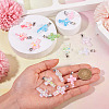 15Pcs Luminous Resin Sequins Pendants RESI-TA0004-20B-7