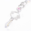 AB Color Plated Crystal Bullet Big Pendant Decorations LS-HJEW-G019-03F-3
