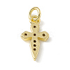 Brass Micro Pave Cubic Zirconia Charms ZIRC-F132-83G-2