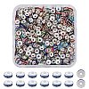 420Pcs 12 Colors Zinc Alloy Rhinestone Spacer Beads FIND-HY0001-83-1