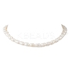 Natural Cultured Freshwater Pearl Rice Beaded Necklaces for Women NJEW-JN05337-01-3