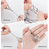 2Pcs 304 Stainless Steel Macrame Pouch Necklace Making for Gemstone Nuggets NJEW-BBC0001-27A-6