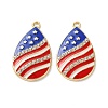 Independence Day Alloy Enamel Pendants ENAM-I069-01G-01-1