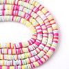 Handmade Polymer Clay Beads Strands CLAY-R089-6mm-T02B-05-2