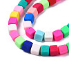 Handmade Polymer Clay Beads Strands X-CLAY-T020-09-3