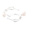 Natural Pearl Ear Studs EJEW-P256-30P-2