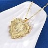 Brass Micro Pave Clear Cubic Zirconia Heart Pendant Necklaces for Women LS-NJEW-S438-07B-G-3