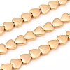 Electroplated Non-magnetic Synthetic Hematite Beads Strands G-F682-06A-KCG-1