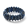 Bicone Dyed Natural Lapis Lazuli Beads Stretch Bracelets for Women Men BJEW-C097-05G-4