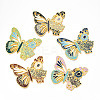 Rack Plating Alloy Enamel Big Pendants ENAM-N056-397-G-1