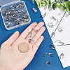 Unicraftale 50Pcs 304 Stainless Steel Clip-on Earrings Findings STAS-UN0041-08-4