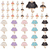 40Pcs 10 Style Alloy Enamel Pendants ENAM-PH0002-51-1