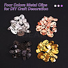 60 Pieces Iron Flat Blank Shoes Clips JX109A-4