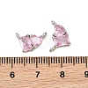 Brass Pave Cubic Zirconia Charms CU-CBA6A75-04P-4