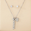 Mother's Day 304 Stainless Steel Jewerly Sets WG62052-02-1