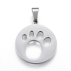 Non-Tarnish 304 Stainless Steel Pendants STAS-I086-04P-01-1