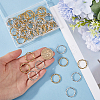 80Pcs 2 Colors Alloy Linking Rings FIND-SC0008-50-3