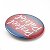 Independence Day Flat Round Tinplate Badge Pins LS-JEWB-G021-01H-3
