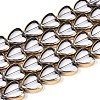 Electroplate Glass Beads Strands EGLA-T021-23B-1