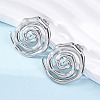 304 Stainless Steel Stud Earrings for Women LS-EJEW-K306-15P-3