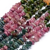 Natural Multicolor Tourmaline Beads Strands X-G-P332-73A-1