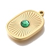 Ion Plating(IP) 304 Stainless Steel Rhinestone Pendants STAS-P371-061G-2