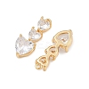 Brass Micro Pave Cubic Zirconia Pendants KK-A274-22G-2