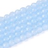 Imitation Jade Glass Beads Strands GLAA-T028-4mm-11F-1