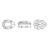 Preciosa® MAXIMA Crystal Sew-On Cups LS-Y-PRC-SD10-00030-235-G-5