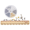 Multicolor Iron Round Spacer Beads with Box for Jewelry Making 7~8x3.6~4x3mm IFIN-PH0001-07-NF-3