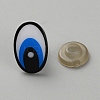 Oval Plastic Safety Craft Eye DIY-WH0581-25C-1