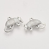 Tibetan Style Alloy Pendants TIBEP-T009-44AS-RS-2