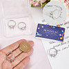 4Pcs Brass Adjustable Ring Components KK-SC0007-03-3
