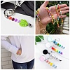200Pcs Round Food Grade Eco-Friendly Silicone Beads SIL-CJ0001-90-7