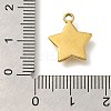Ocean Theme 304 Stainless Steel Pendants STAS-Z092-06G-07-3