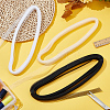 3 Bundles 3 Colors Polyester Fine Soft Horsehair Braid Boning DIY-FG0005-24-5