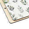 Printed Wooden 2-Ring Loose Leaf Binder Postcard Photo Album Cover DIY-XCP0003-83F-2