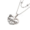 Stainless Steel Pendants Necklaces LS-NJEW-U003-01E-P-1
