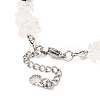 Natural Quartz Crystal Chip Beads & Synthetic Turquoise Beaded Bracelets for Women BJEW-JB12416-03-4